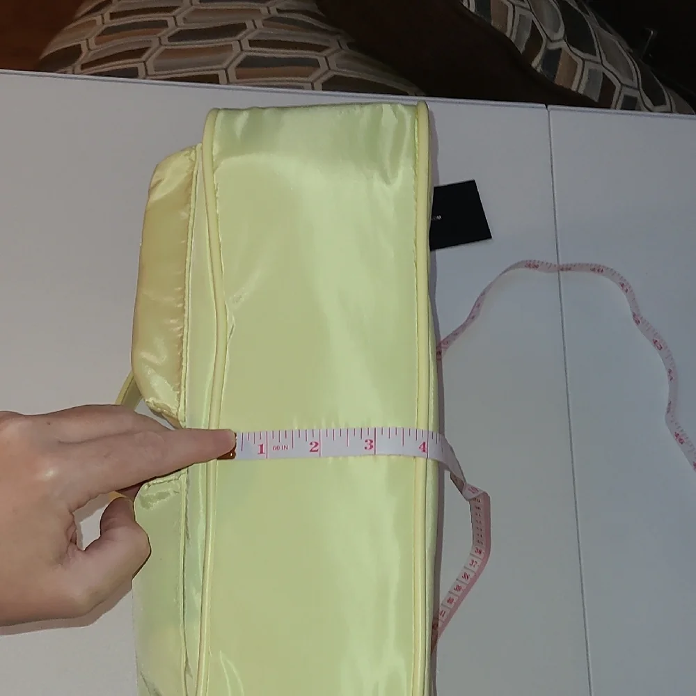 Nicole Miller Light Yellow Purse Front Pocket Bag
